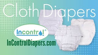 Adult Cloth Diapers  Fitted Diapers Pocket Diapers amp Booster Pads  InControl Diapers [upl. by Cappello]