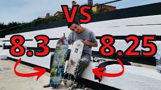 825 skateboard vs 83 skateboard [upl. by Grazia]