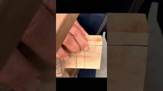 Simple traditional dovetail wood working joints shorts [upl. by Adlee346]