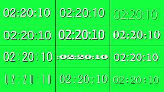 12 Green Screen Timer  Countdown  Stopwatch [upl. by Neerbas]