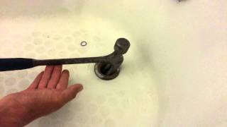 How to remove a broken tub drain pipe [upl. by Drisko]