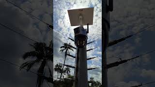 Installation of a dual Lens PTZ Solar Powered camerawith remote view for surveillance in Irrua Edo [upl. by Atiuqin410]