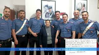 REGGIO CALABRIA OPERAZIONE GAME OVER TRE ARRESTI [upl. by Dahcir]