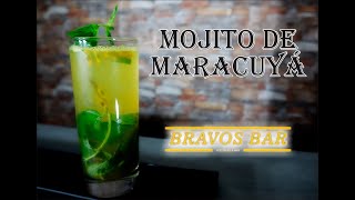 Como preparar un Mojito de maracuyá  Receta del Mojito de maracuyá  Cocteles a base de Ron [upl. by Ikin961]