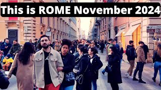 Rome Italy This is Rome Rome Walking tour Rome in November 2024 [upl. by Ddej]