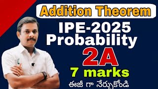 Addition theorem of Probability  7Marks Important [upl. by Adias848]