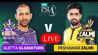 HBL PSL 9  Peshawar Zalmi vs Quetta Gladiators 2nd Match Live PZ v QG live [upl. by Gere381]