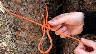 Keeping it Simple  Tarp Ridgeline Using One Knot [upl. by Yort]