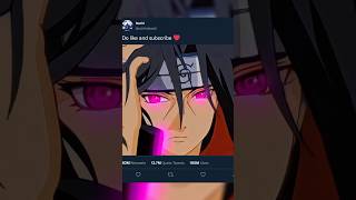 Itachi sharingan in last animation anime [upl. by Eziechiele551]