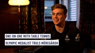 Oneonone with table tennis Olympic medalist Truls Möregårdh [upl. by Dinse]