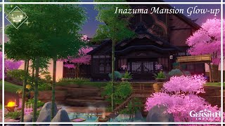 🌟Inazuma Mansion Glow Up🌟Silken Courtyard Madoromi Island  Serenitea pot Genshin Impact [upl. by Brier476]