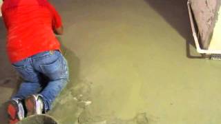 Basement Floor Finish Coat Polymer Cement Concrete Resurfacingconcrete contractor philadelphia [upl. by Rez596]