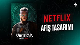 Netflix Seviyesinde AFİŞ TASARIMI Yapıyorum Adobe Photoshop [upl. by Lipfert]