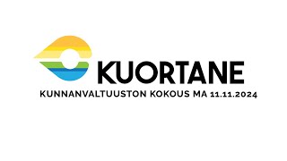 Kuortaneen kunnanvaltuuston kokous 11112024 [upl. by Mallina]