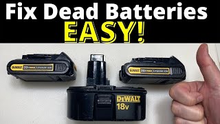 SECRET to Fix Drill Batteries that Wont Charge [upl. by Airenahs788]