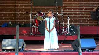 6 yr old Victory Brinker sings quotThink of Mequot Live at Franklins Taste of Talent 2018 [upl. by Dachy]