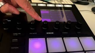 1 Min Tips n Bits  Maschine and the Modes  Keyboard Mode  Octaves n Semitones [upl. by Ihn]