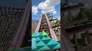 Iron Gwazi  Busch Gardens  Front Row Full Ride POV 2024 [upl. by Christmann]