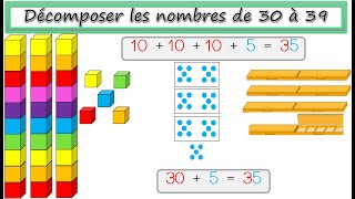 Décomposer les nombres de 30 à 39 [upl. by Ardried]