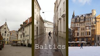 4k walking tour in Baltic states capitals  Vilnius Tallinn and Riga Pov through old town streets [upl. by Anileva697]