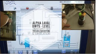 Alpha Laval BWTS  level transmitter troubleshooting amp Simulation [upl. by Arikat94]