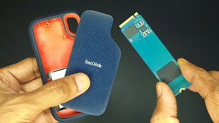 Sandisk 1TB Portable SSD  DisassemblyExtracting NVMe Drive [upl. by Elboa]