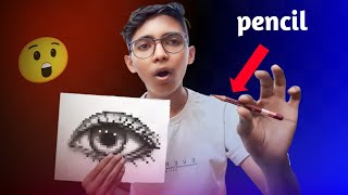 how to draw pencil sketch  pencil se sketch 😲 realistic [upl. by Hugo]