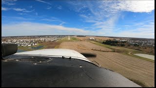 Flight to see my granddaughter Cessna 172 out of KARB Ann Arbor to Nontowered airport KMRT [upl. by Nossah]