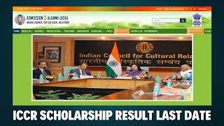 ICCR Scholarship Result Last Date 2024 [upl. by Talie218]