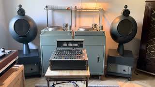 Elipson Religeuse ORTF speakers and Bourdereau stereo turntable playing Pat Boone [upl. by Hukill]