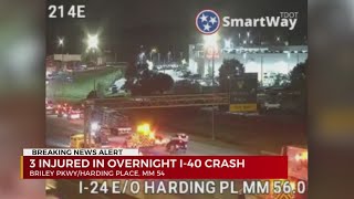 3 hurt in crash on I24 [upl. by Fabron229]