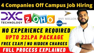 DXC TECHNOLOGY  ZOHO RECRUITMENT 2021  OFF CAMPUS DRIVE FOR 2021 BATCH  2019  2020  2021 [upl. by Annohsat]