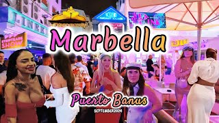 Marbella Puerto Banus Nightlife September 2024 Spain Clubs Bars Nightclubs [upl. by Yarised832]