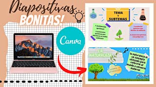 DIAPOSITIVAS BONITAS EN CANVA💻✨ [upl. by Fernande]