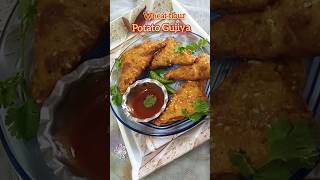 shorts Potato Snacks Recipe Potato GujiyaSnack Recipe Crispy Potato Snacks Wheat Potato Snacks [upl. by Burdelle305]