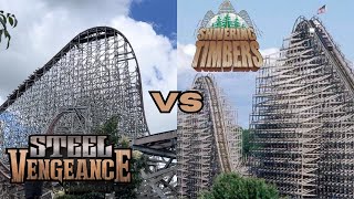 I Rode Shivering Timbers and Steel Vengeance IN THE SAME DAY [upl. by Buzz110]