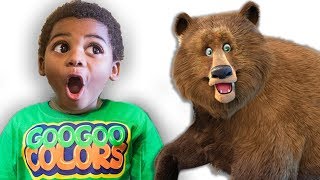 BROWN BEAR WHAT DO YOU SEE Educational Pretend Play Story with Lightning McQueen amp Goo Goo Colors [upl. by Alvin]