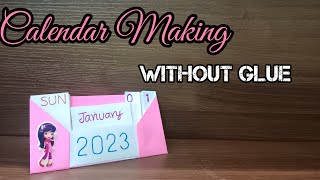 New year calendar Making  Origami calendar  no glue craft ideas [upl. by Gee]