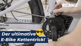 EBike Kette richtig ölen 🚀🚲 Der ultimative Trick für eine geschmeidige Kette  Rebikecom [upl. by Attennek]