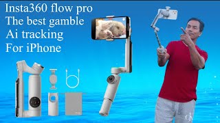 Insta360 flow pro AI tracking feature  Right gamble for any kinds of videos [upl. by Nerdna]