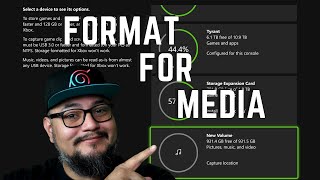 How to Format Hard Drive Drive as NTFS for Xbox Series X Game Clips and Media [upl. by Cochrane844]