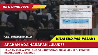 Nilai SKD Paspasan Masih Ada Harapankah SKB dan Integrasi Nilai Menjadi Penentu Lulus CPNS 2024 [upl. by Eem768]