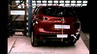 2013 Mazda CX5  Pole Crash Test  CrashNet1 [upl. by Ideih]