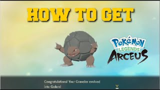 HOW TO EVOLVE GRAVELER INTO GOLEM IN POKEMON LEGENDS ARCEUS HOW TO GET GOLEM [upl. by Robinette52]