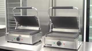 Adcrafts SG811E Stainless Steel Panini Grill 120V 1750W 145 Amps [upl. by Krantz]