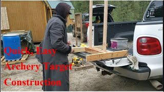 Quick Easy Archery Target Construction [upl. by Nehgam]