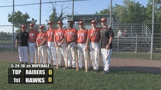 Milford Scarlet Hawks Baseball  May 24th 2018 vs Hopedale [upl. by Dulcine]