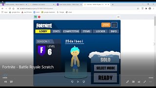 Fortnite Battle Royal on Scratch [upl. by Dlnaod967]