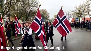 Oppstilling på Kongsvinger Festning og 17mai tog i Kongsvinger [upl. by Lock223]