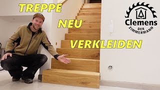 DIY Treppenverkleidung So macht ihr aus eurer alten Treppe einen echten Hingucker [upl. by Burman941]